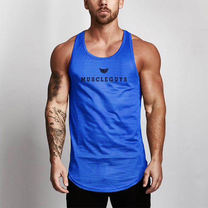 Sleeveless Undershirt - Yaz Erkekler Yeni Örgü Hızlı Kuru