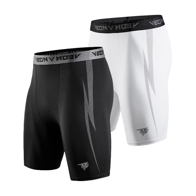 Compression Shorts Athletes - Siyah sıkıştırma şort erkekler Spandex spor