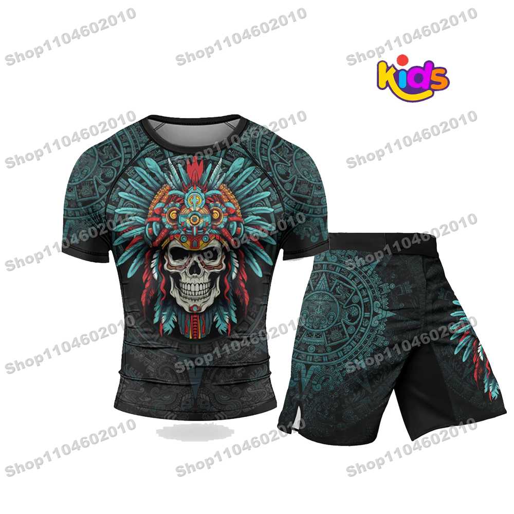 T Shirt Tight Fit - K117th Anime Çocuk Sörf Kıyafeti BJJ