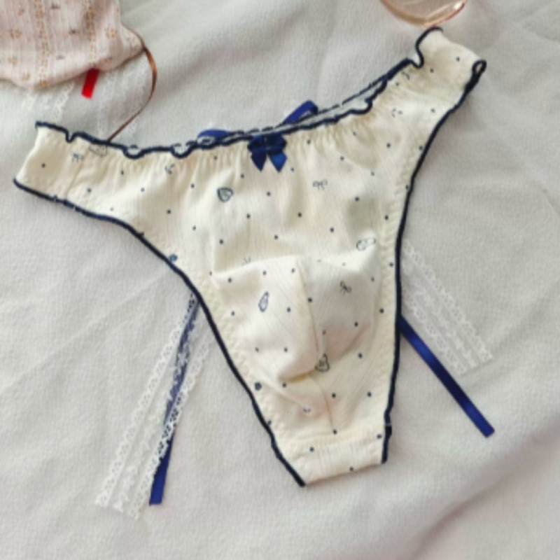 Boxer Brief Pack Cotton - Japon Yeni Tatlı Çiçek Desenli Fiyonklu