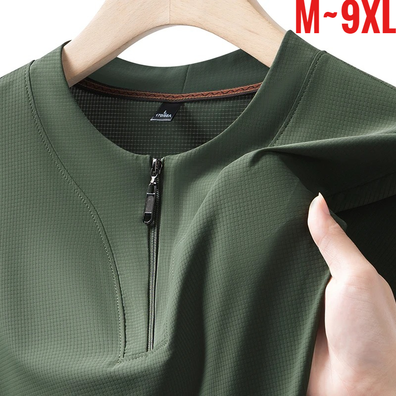 T Shirt Tight Fit - Büyük Beden 9XL Erkek Buz İpeği