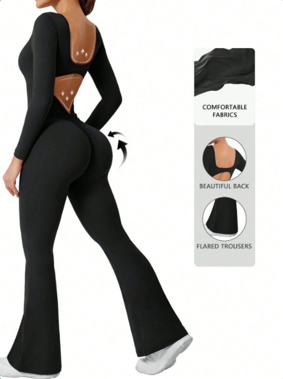 Compression Long Pant - Yüksek kaliteli düz renk uzun kollu