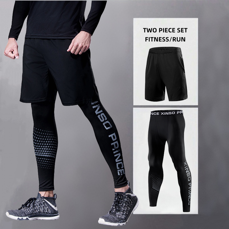 Compression Long Pant - Erkek Spor Koşu Pantolonları Antrenman Fitness