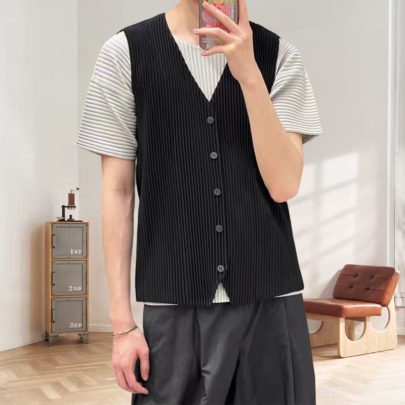 Undershirt Crew Neck - Miyake Pileli Orijinal Fanila Fanila erkek