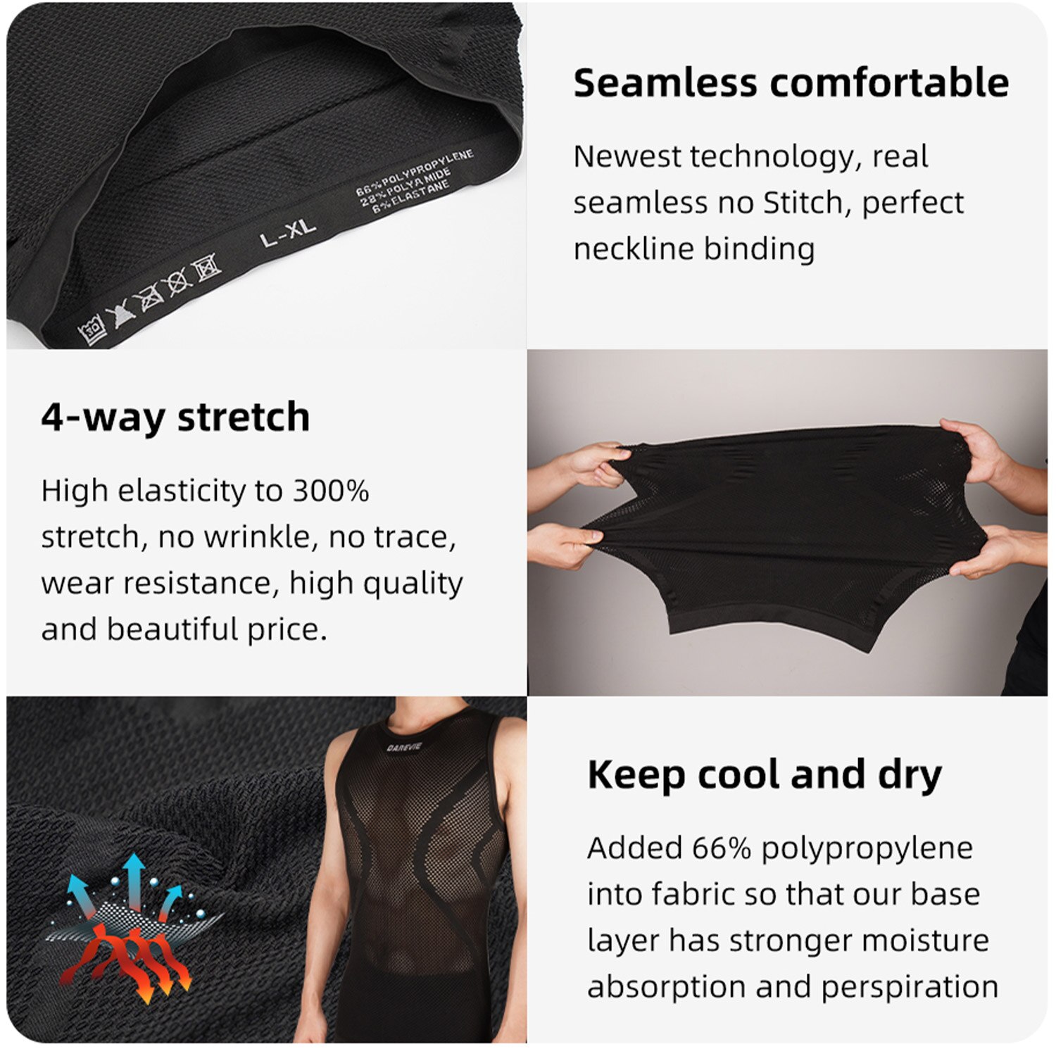 DAREVIE bisiklet ilk katman ad - Sleeveless Undershirt incelemesi ve fiyatı
