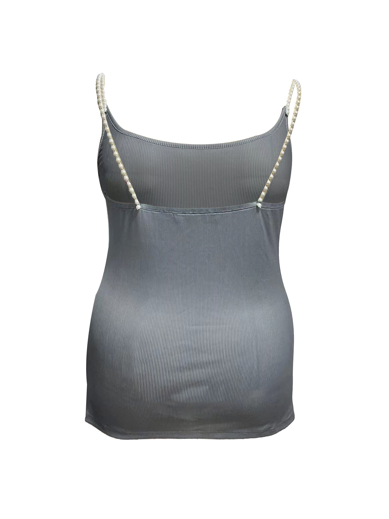 Büyük Beden Kare Yaka İnci Ask - Tank Top Ribbed incelemesi ve fiyatı